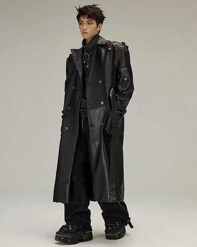 Cyberpunk trench coat ’Kamirai’ - TECHWEAR STORM™