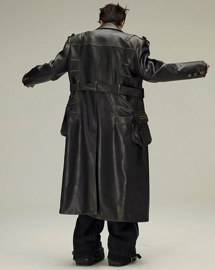 Cyberpunk trench coat ’Kamirai’ - TECHWEAR STORM™