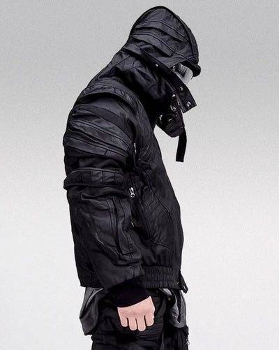 Cyberpunk Waxed jacket ’Chiura’ - TECHWEAR STORM™