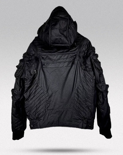 Cyberpunk Waxed jacket ’Chiura’ - TECHWEAR STORM™