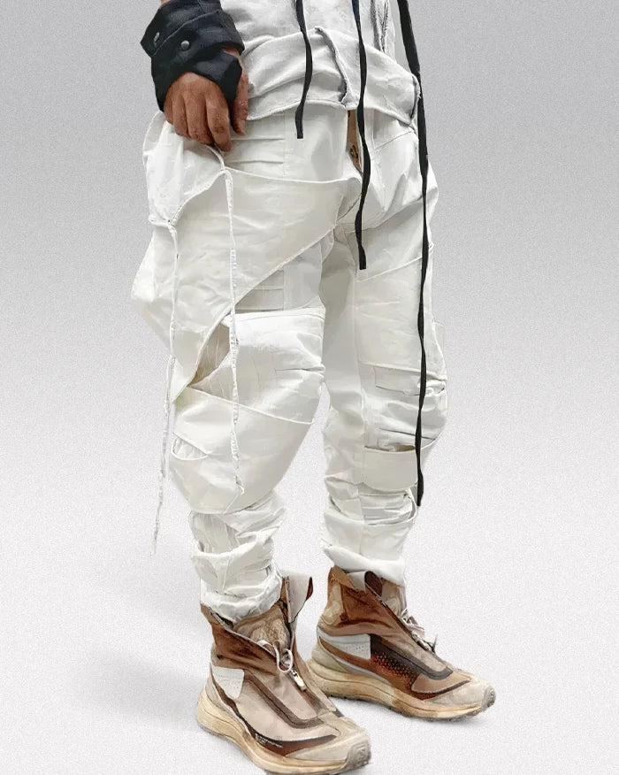 Cyberpunk white pants ’Kodate’ - TECHWEAR STORM™