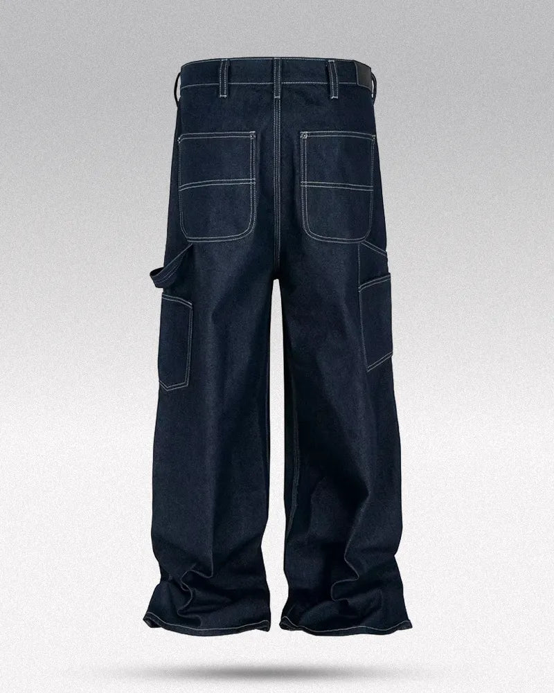 Dark blue baggy jeans ’Magane’ - TECHWEAR STORM™