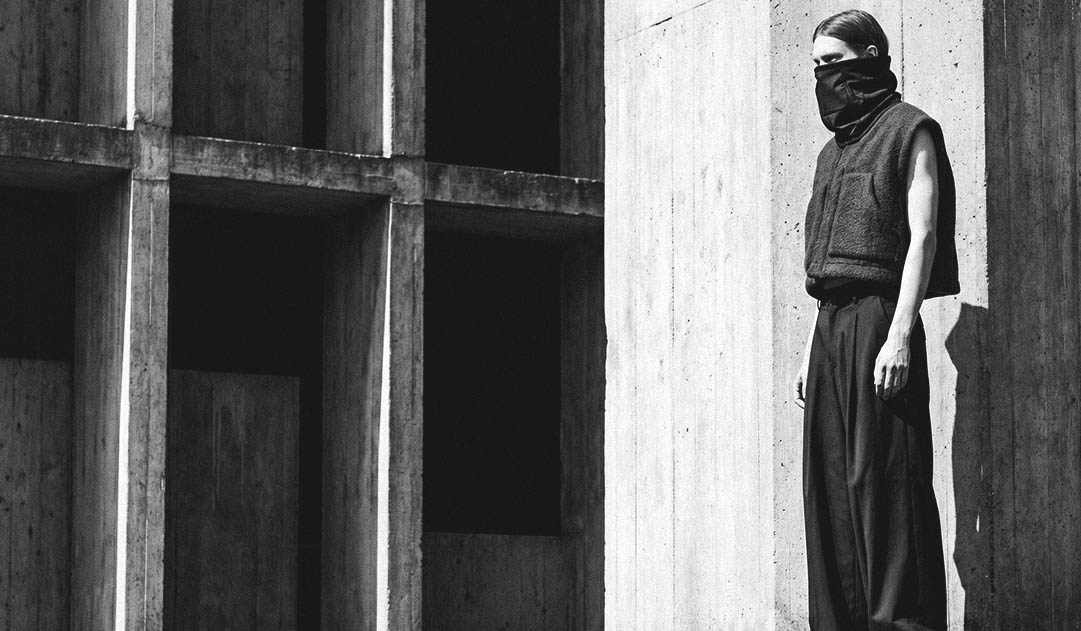 man in darkwear outfit