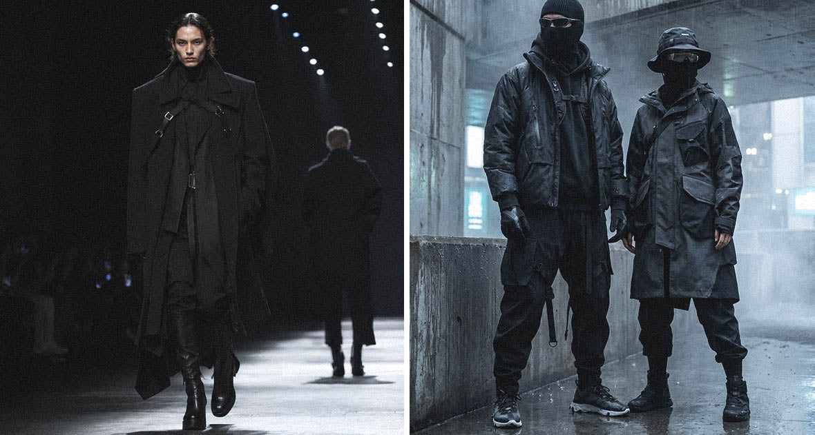 Darkwear and Techwear styles
