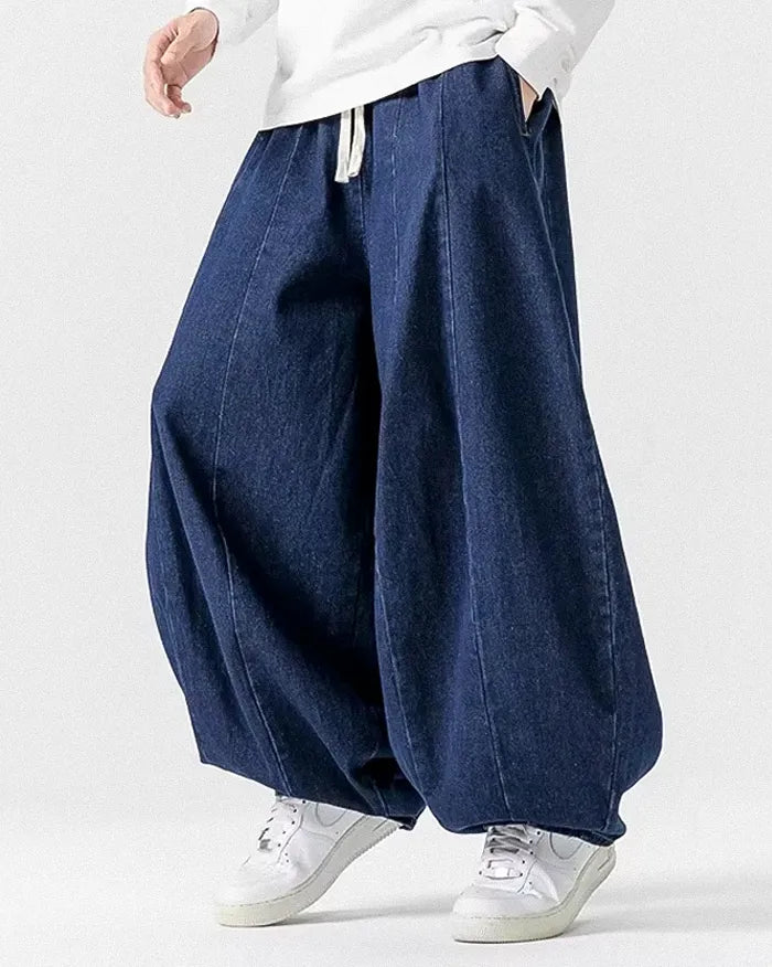 Denim harem pants for men ’Toyoba’ - TECHWEAR STORM™