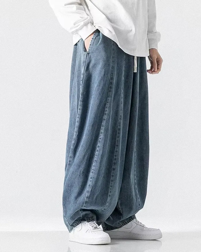 Denim harem pants for men ’Toyoba’ - TECHWEAR STORM™