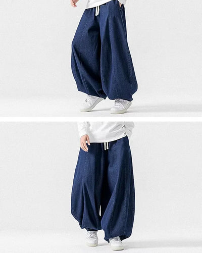 Denim harem pants for men ’Toyoba’ - TECHWEAR STORM™