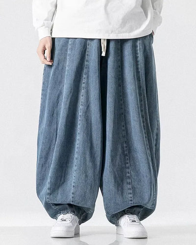 Denim harem pants for men ’Toyoba’ - TECHWEAR STORM™