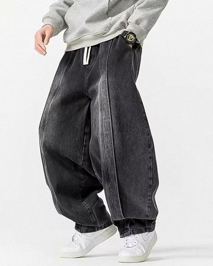 Denim harem trousers ’Kyota’ - TECHWEAR STORM™