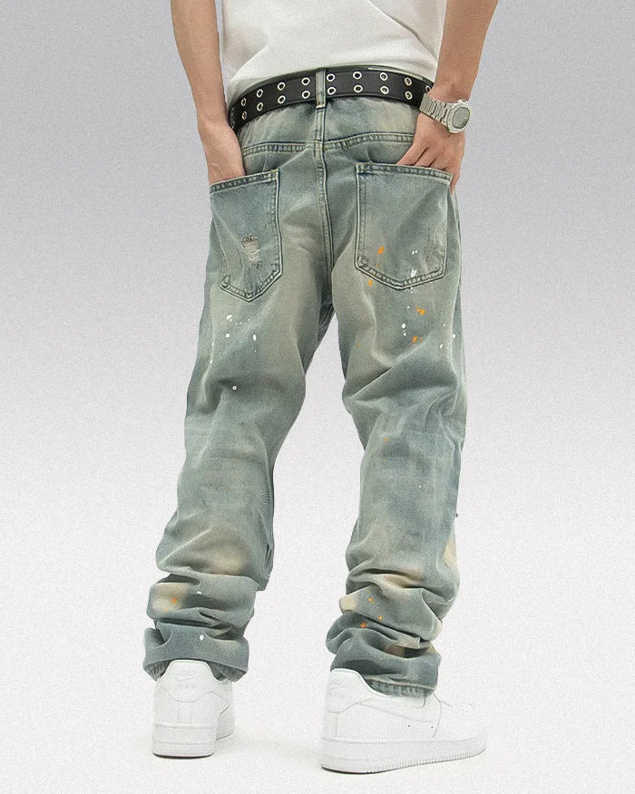 back of the Denim jeans y2k "Kahoku"