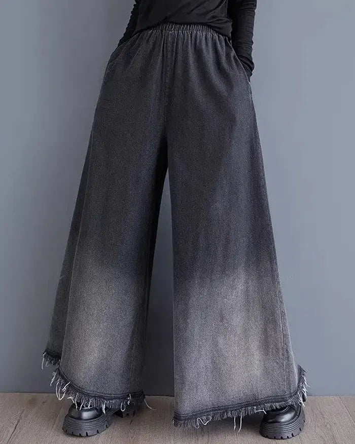 Denim Women Hakama Pants ’Kyonan’ - One Size