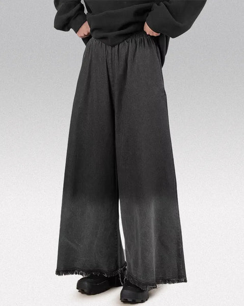 Denim Women Hakama Pants 