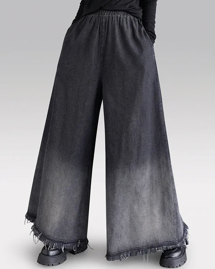 Denim Women Hakama Pants ’Kyonan’ - One Size