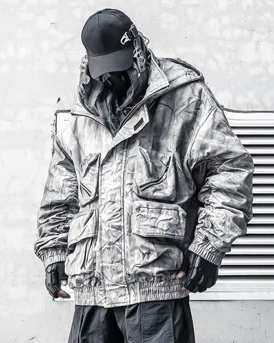 Distressed jacket ’Dawara’ - TECHWEAR STORM™