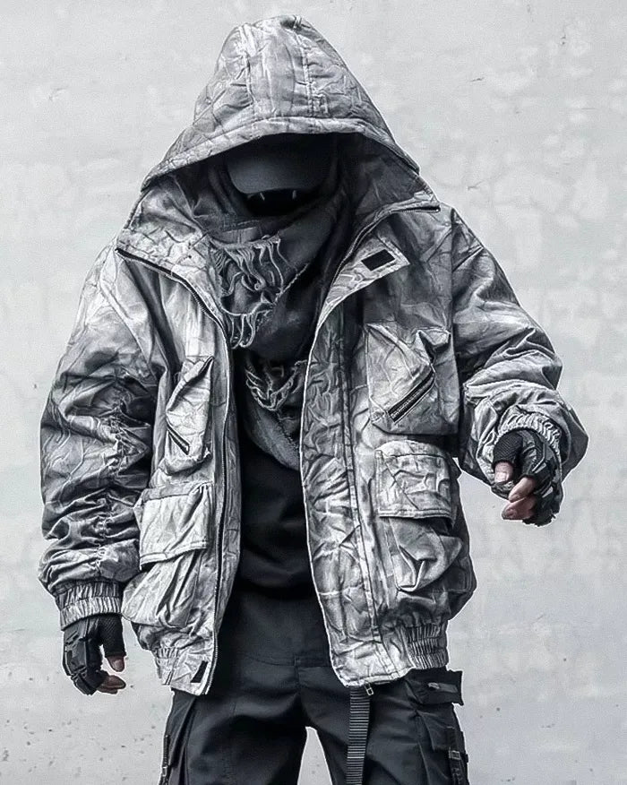 Distressed jacket ’Dawara’ - TECHWEAR STORM™