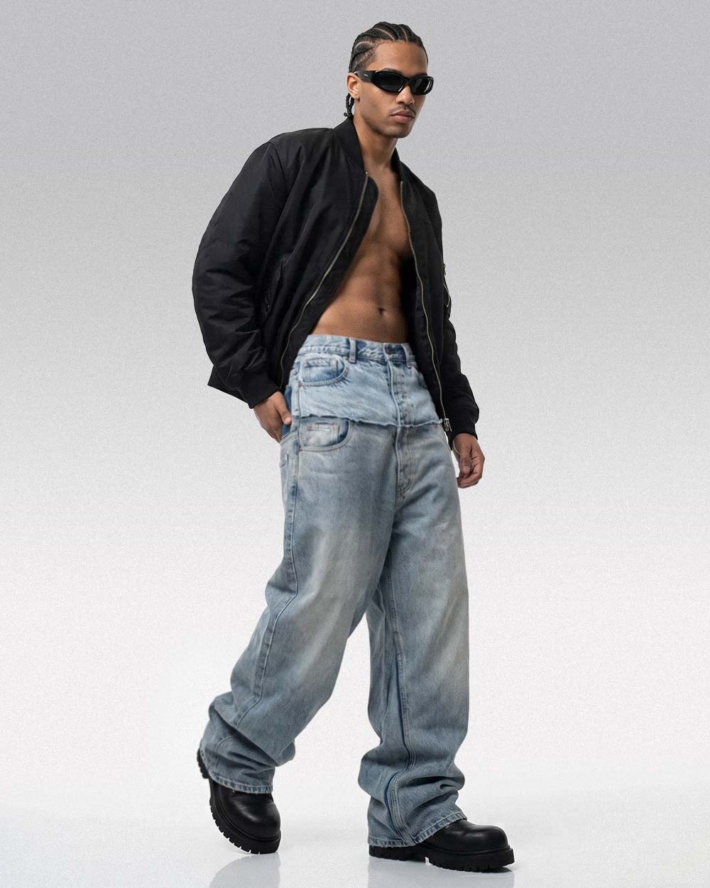 Double Layer Jeans ’Kushikino’