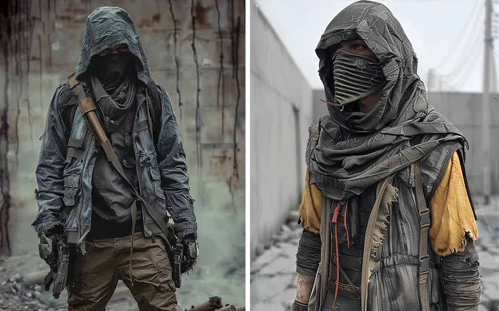 earth tone in post-apocalyptic outfits