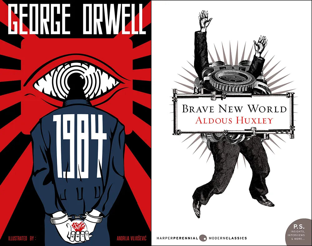 Origins of Dystopian Fashion, George Orwell's 1984 and Aldous Huxley's Brave New World