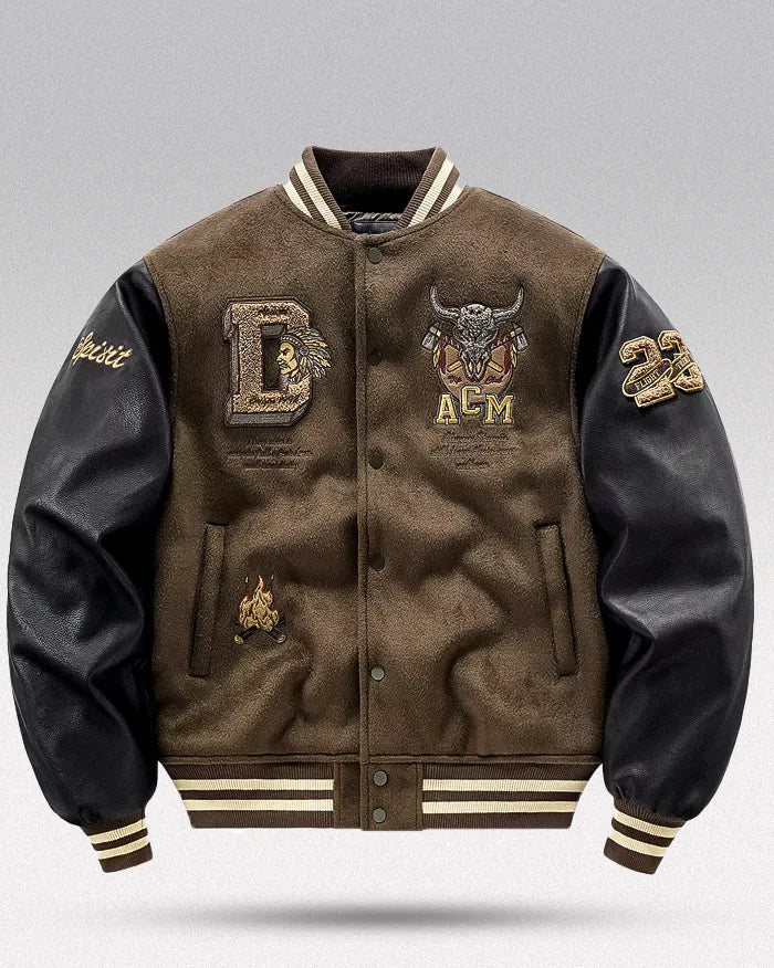 Embroidered varsity jacket Embroidered varsity jacket