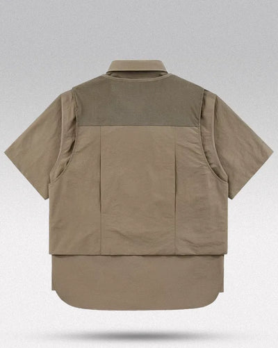 Fake two piece shirt ’Yukumo’ - TECHWEAR STORM™