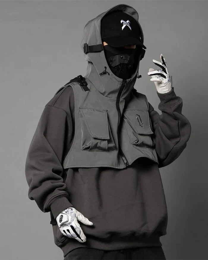 Fake two Pieces Hoodie ’Kaizu’ - TECHWEAR STORM™