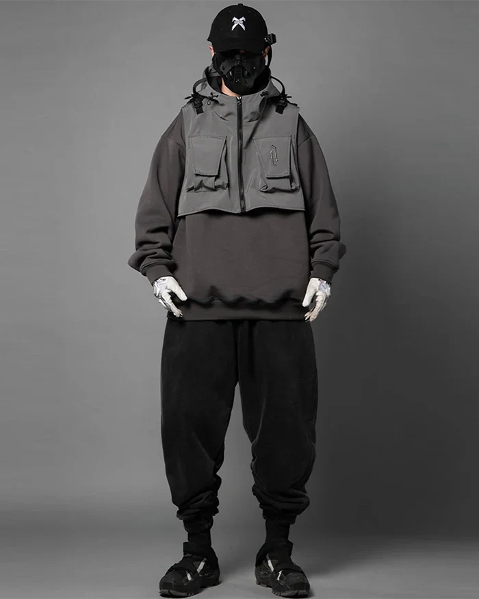 Fake two Pieces Hoodie ’Kaizu’ - TECHWEAR STORM™