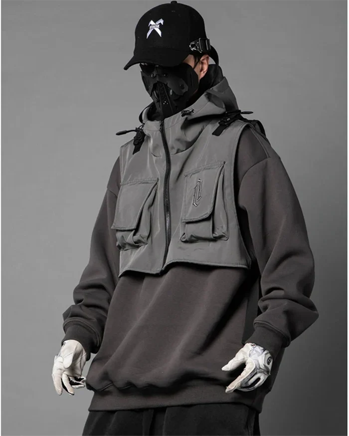 Fake two Pieces Hoodie ’Kaizu’ - TECHWEAR STORM™