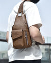 Faux leather crossbody bag ’Yokashi’ - TECHWEAR STORM™