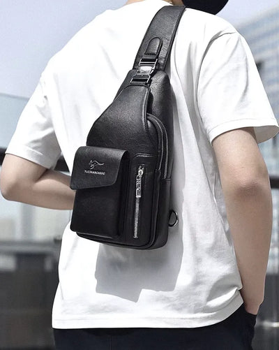 Faux leather crossbody bag ’Yokashi’ - TECHWEAR STORM™