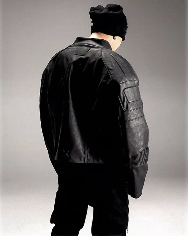 Faux Leather Jacket Takagi Techwear Storm 371