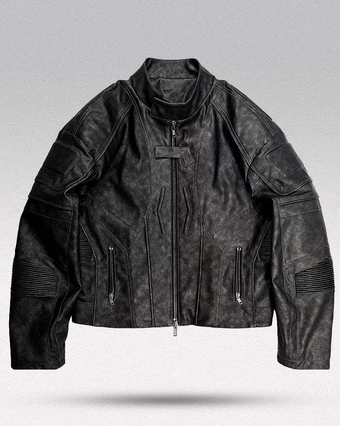 Faux leather jacket ’Takagi’ - TECHWEAR STORM™