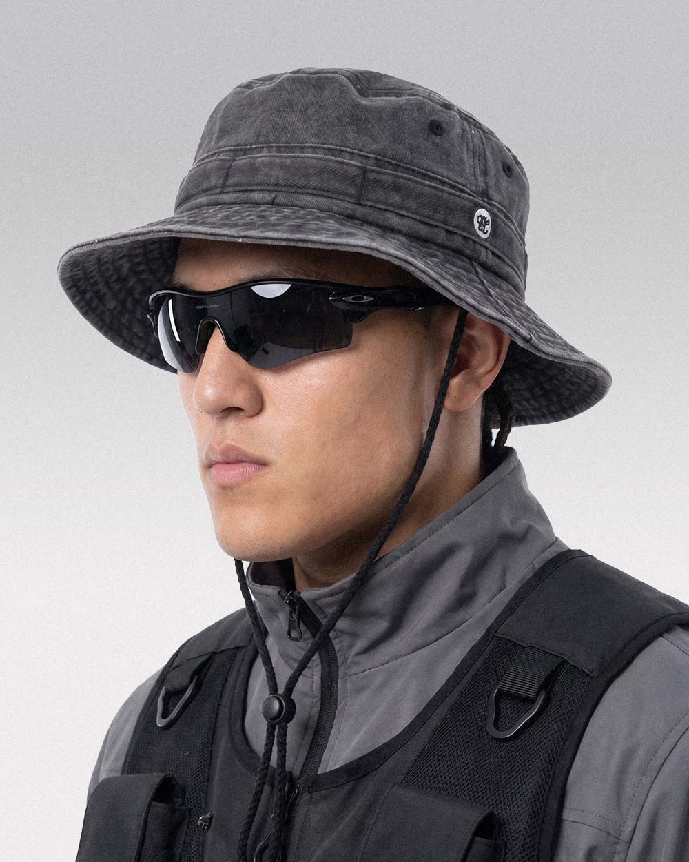 ’FTW’ Bucket Hat - Black / 56-58 cm