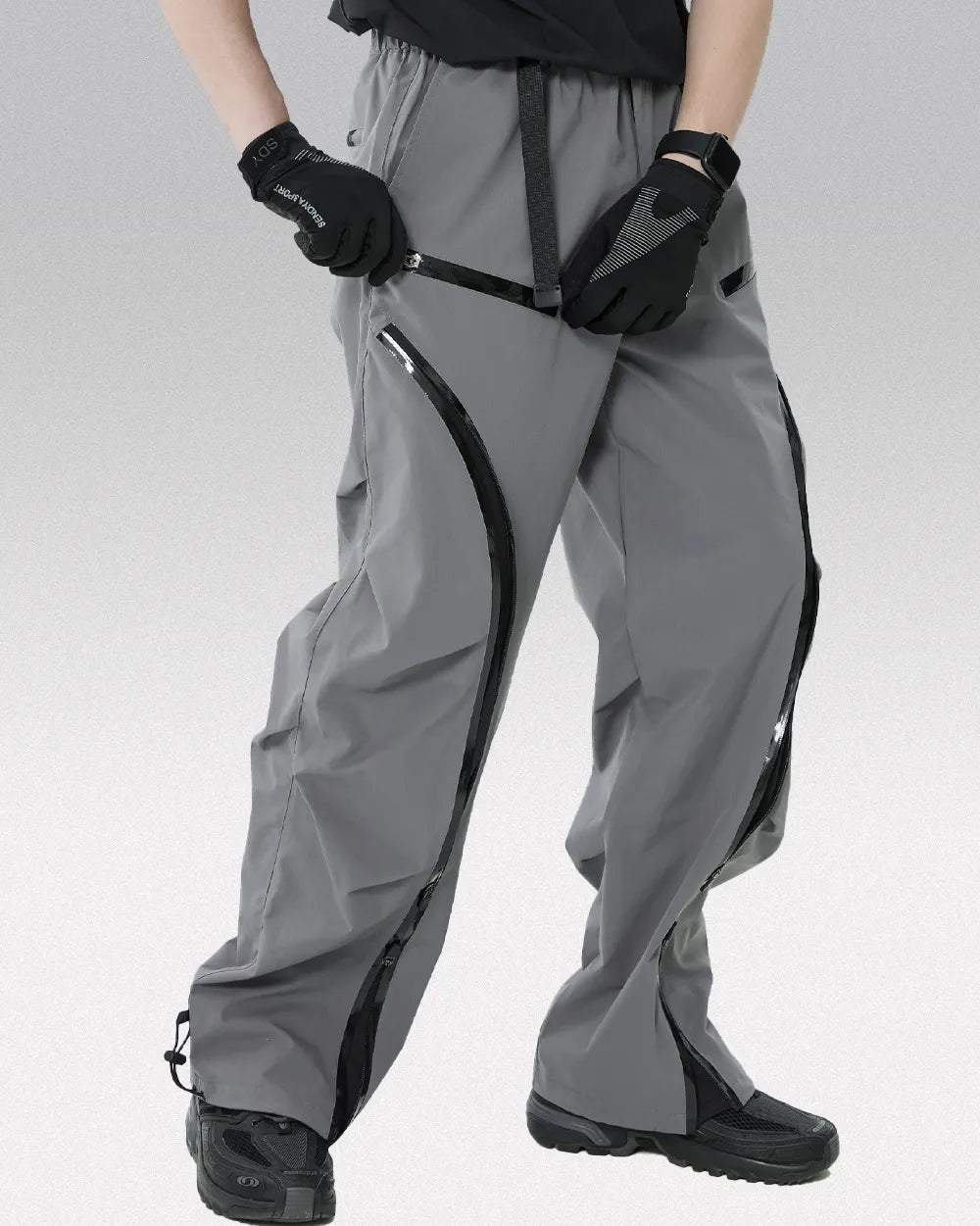 Grey techwear pants ’Gonan’ - S