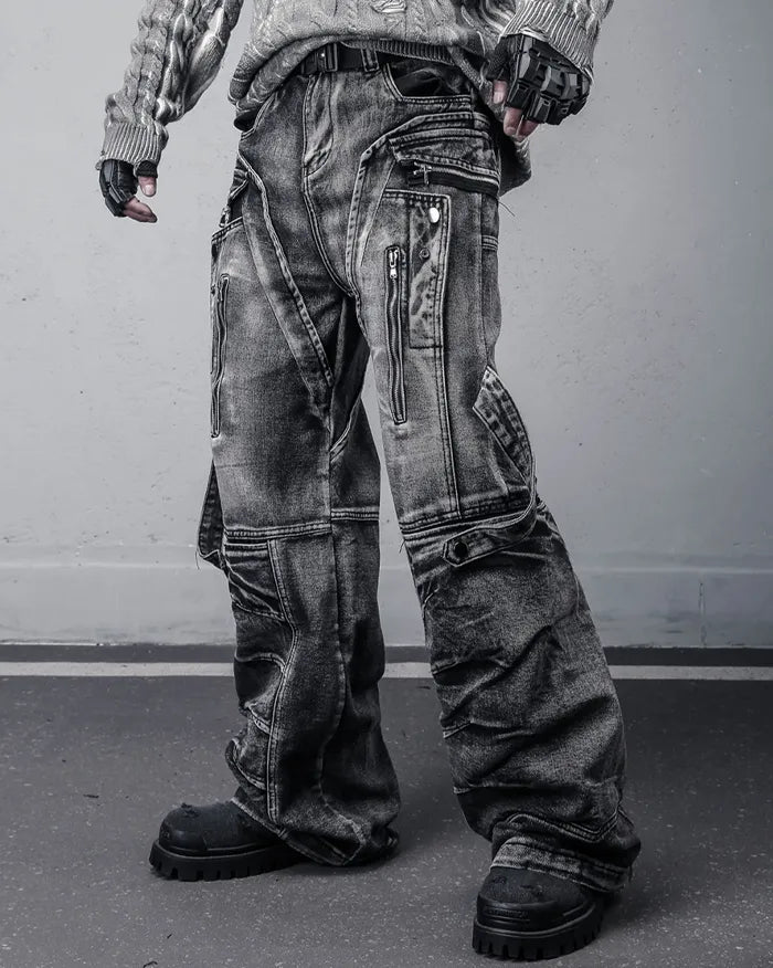 Grunge jeans ’Losha’ - gray / M