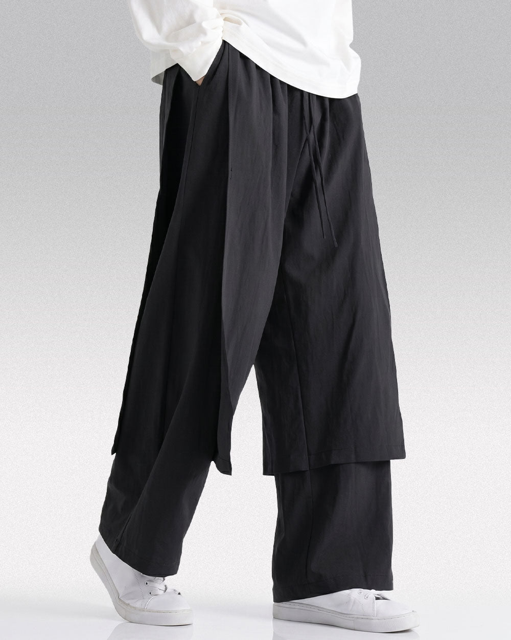 Hakama pants men ’Kaido’ - M / Black