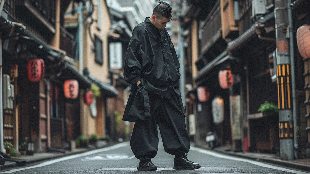 man in hakama pants