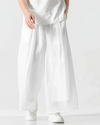 Hakama pants White ’Gaura’ - TECHWEAR STORM™