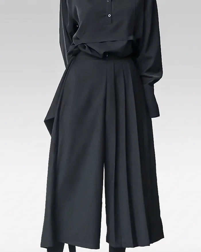 Hakama trousers black ’Fukutsu’ - S