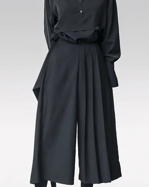 【BLACK】NYLON HAKAMA PANTS Hakama Pant in Black