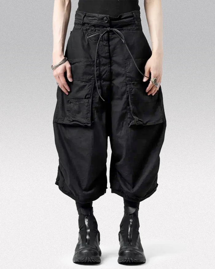 Harem pants men black ’Tomako’ - TECHWEAR STORM™