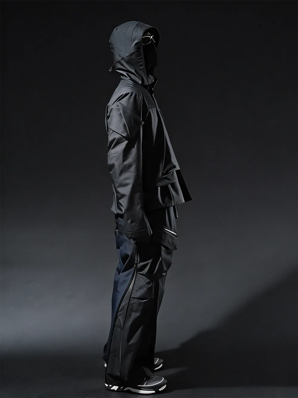 man wearing the Techwear cargo pants "Hiyori"