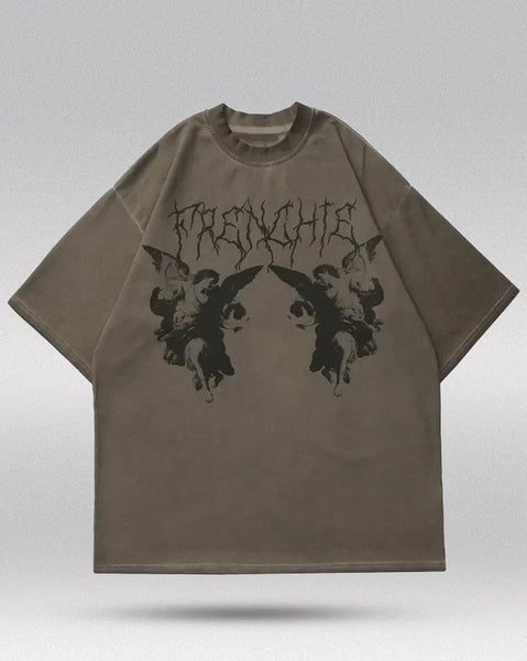 【KirshXSun】 BIG OVERSIZED GRAPHIC T-SHIRT ☆大人気☆ ikkaku-oversized-t-shirt-brown
