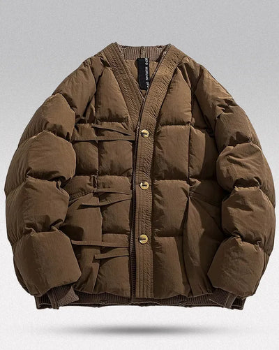 Japanese Down Jacket Yawara Brown S