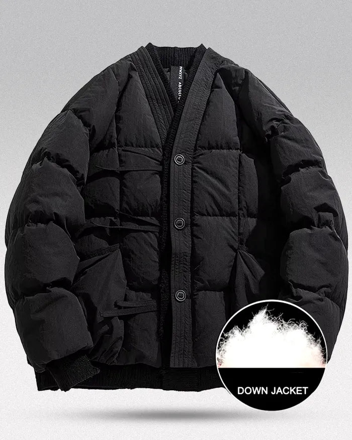 Japanese Down Jacket "Yawara" black color