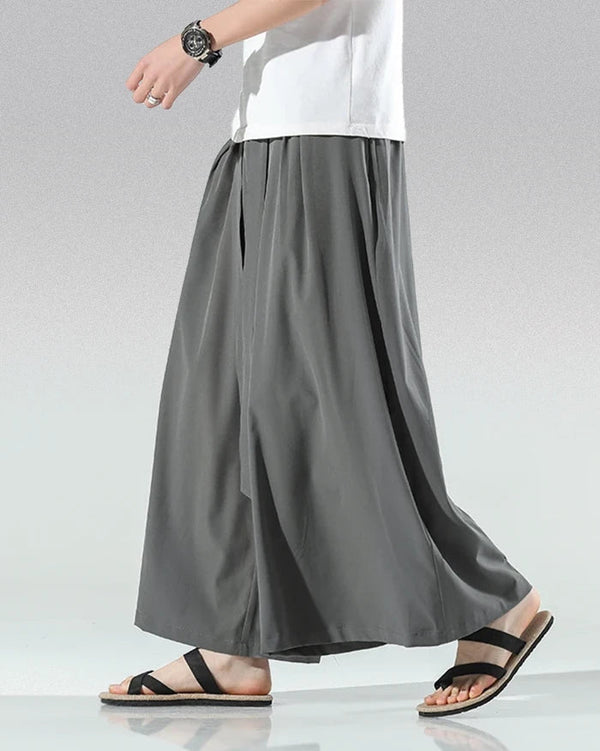 Pantaloni Harem Giapponesi Hakama, Ampi, Neri, Taglie S-5XL, Stile Hip Hop, Uomo, INCERUN - Foto 3