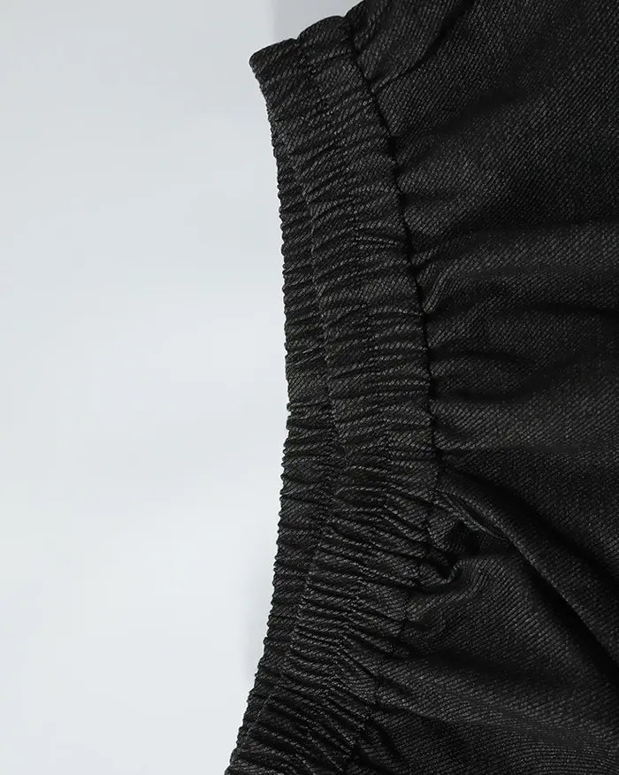 Japanese wide leg pants women ’Suyama’ - dark gray