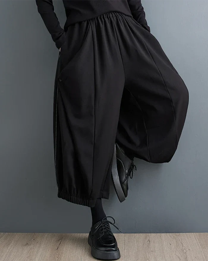 Japanese wide leg pants women ’Suyama’ - TECHWEAR STORM™