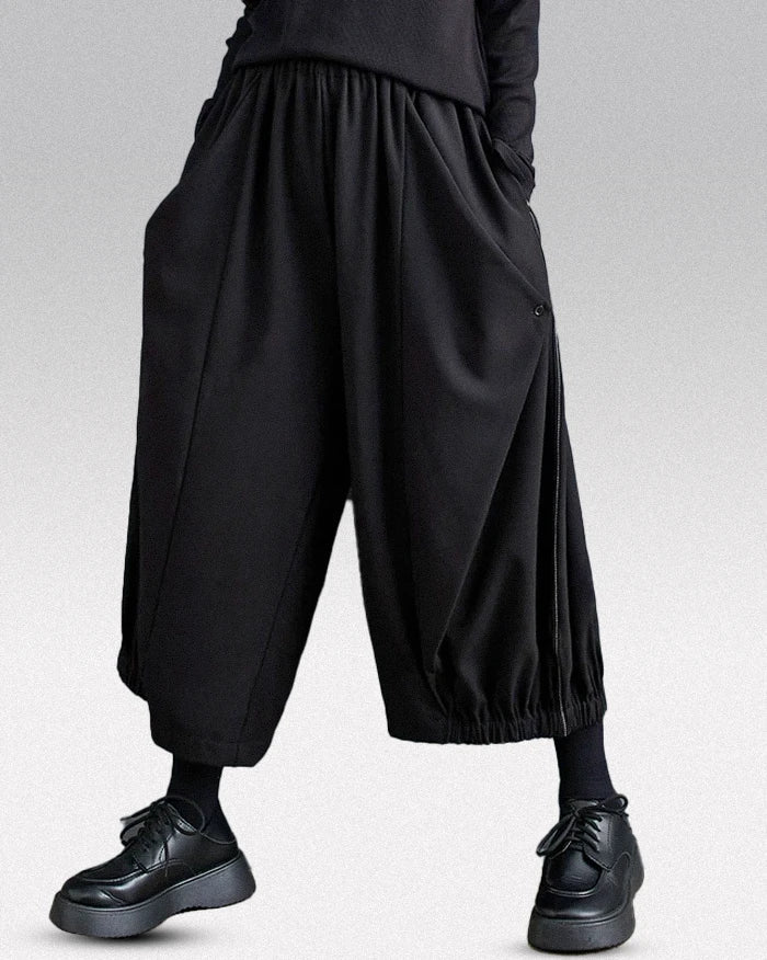 Japanese wide leg pants women ’Suyama’ - TECHWEAR STORM™