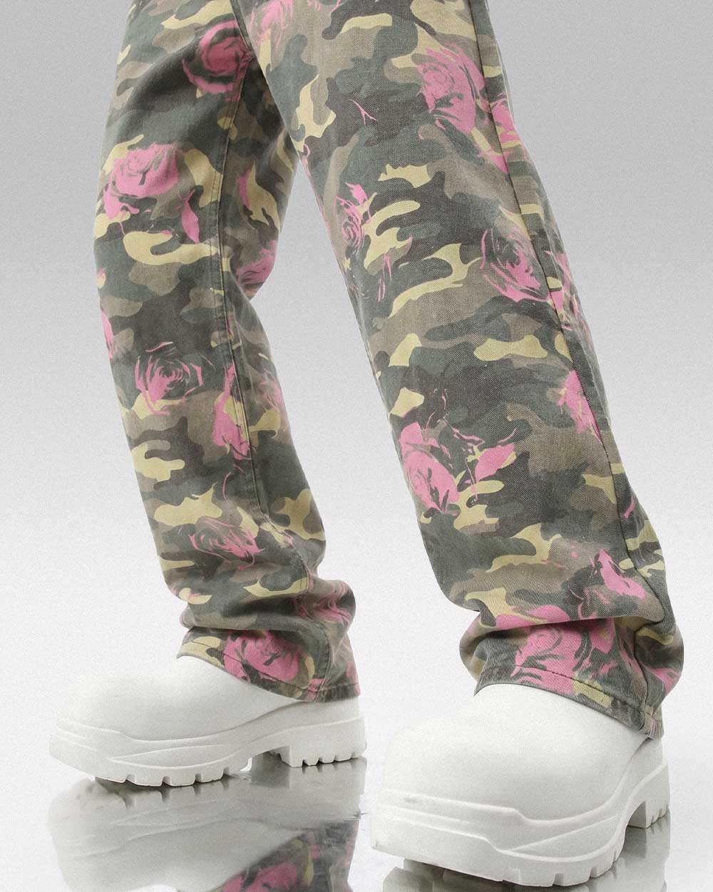 Jeans floral print ’Ninohe’