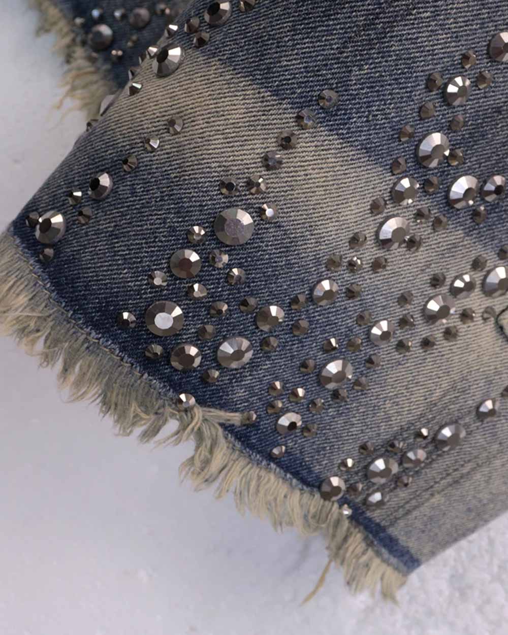 Jorts with rhinestones ’Drexil’